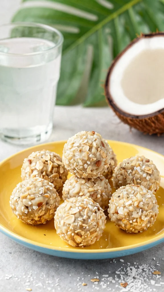 10 Oatmeal Baking Recipes for Healthy and Delicious Treats - 7. Oatmeal Coconut Balls 1