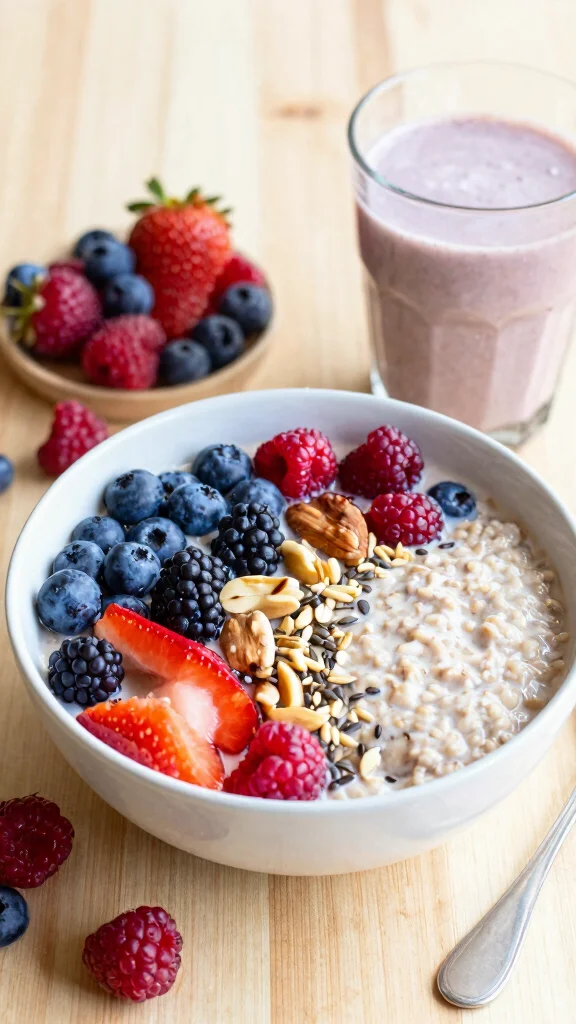 10 Oatmeal Baking Recipes for Healthy and Delicious Treats - 8. Oatmeal Berry Smoothie Bowl 1