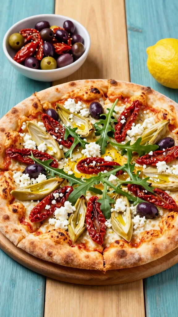 10 Pizza Stone Recipes That Turn Out Crispy and Delicious - 3. Mediterranean Veggie Pizza 1