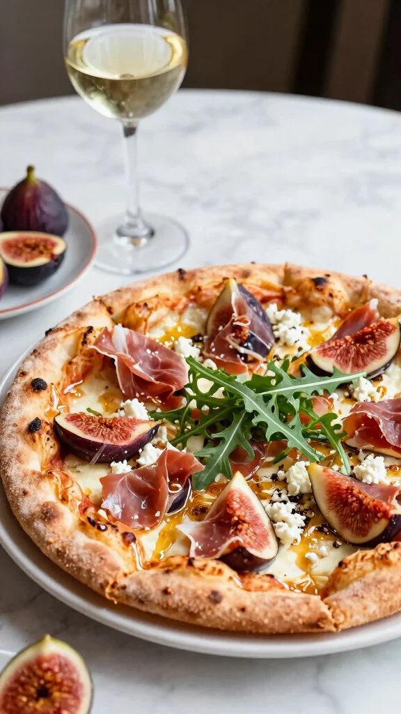 10 Pizza Stone Recipes That Turn Out Crispy and Delicious - 5. Sweet and Savory Fig & Prosciutto Pizza 1