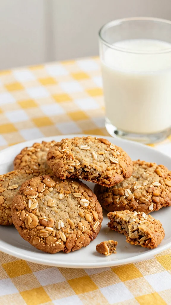 12 Easy 3 Ingredient Baking Recipes Ready in Minutes - 11. 3-Ingredient Oatmeal Cookies 1