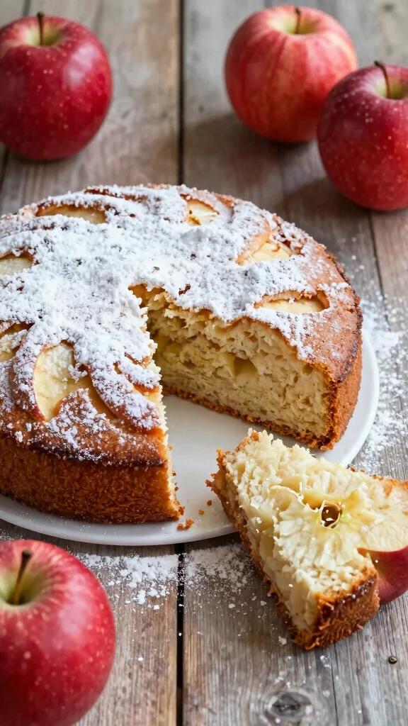 12 Easy 3 Ingredient Baking Recipes Ready in Minutes - 6. 3-Ingredient Apple Cake 1