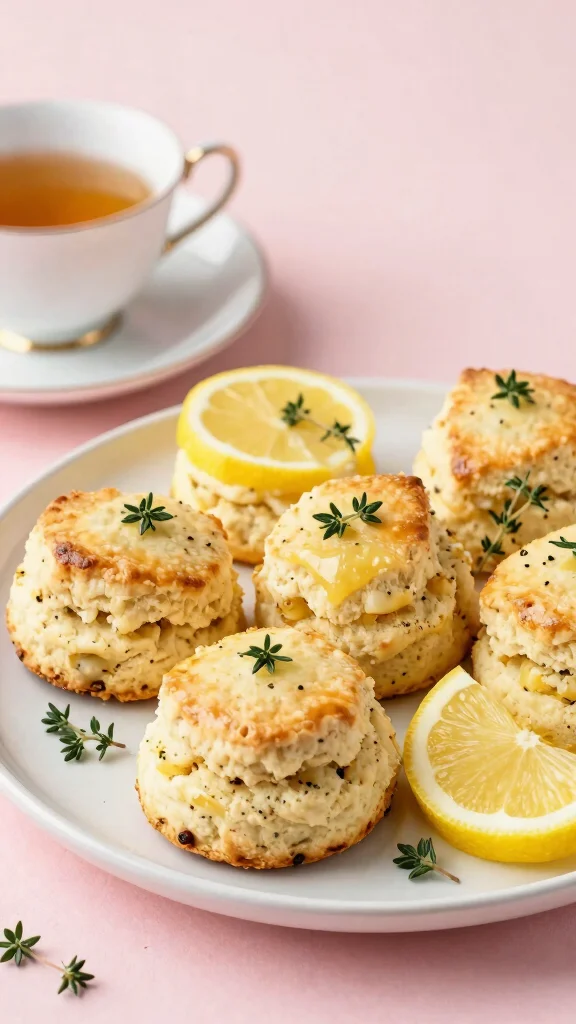 12 Lemon Baking Recipes Bursting with Fresh Citrus Flavor - 9. Lemon and Thyme Scones 1