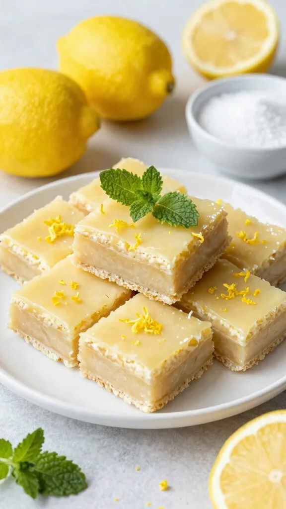 12 Low Carb Baking Recipes That Don't Sacrifice Flavor - 10. Lemon Keto Bars 1