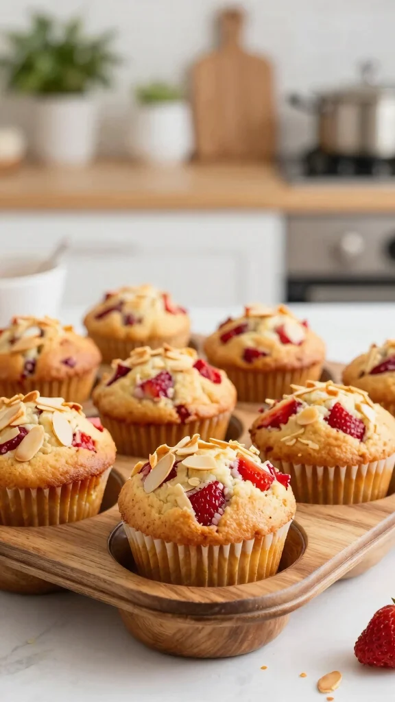 12 Strawberry Baking Recipes to Enjoy All Season Long - 1. Strawberry Almond Flour Muffins 1