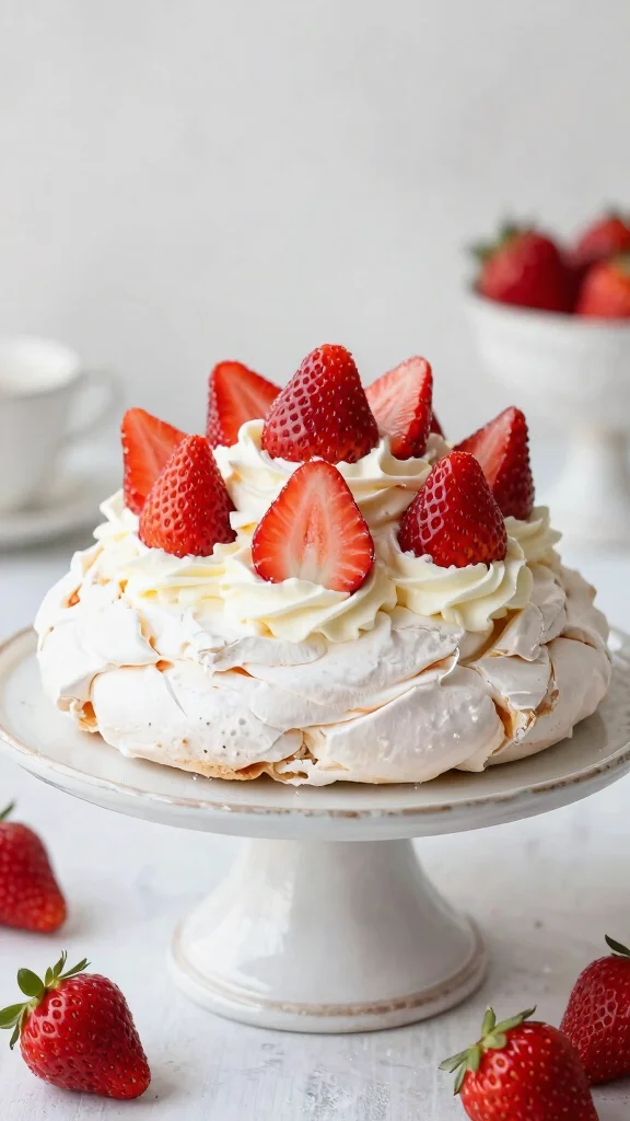 12 Strawberry Baking Recipes to Enjoy All Season Long - 11. Strawberry Pavlova 1