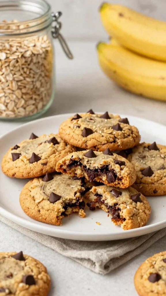 15 Baking Recipes from Scratch That Beat Any Store-Bought Treat - 8. Chocolate Chip Banana Oatmeal Cookies 1
