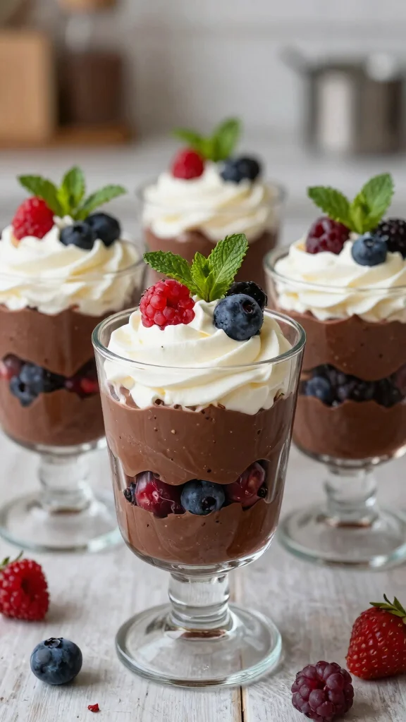 15 Chocolate Baking Recipes Every Chocolate Lover Needs to Try - 11. Chocolate Berry Parfaits 1