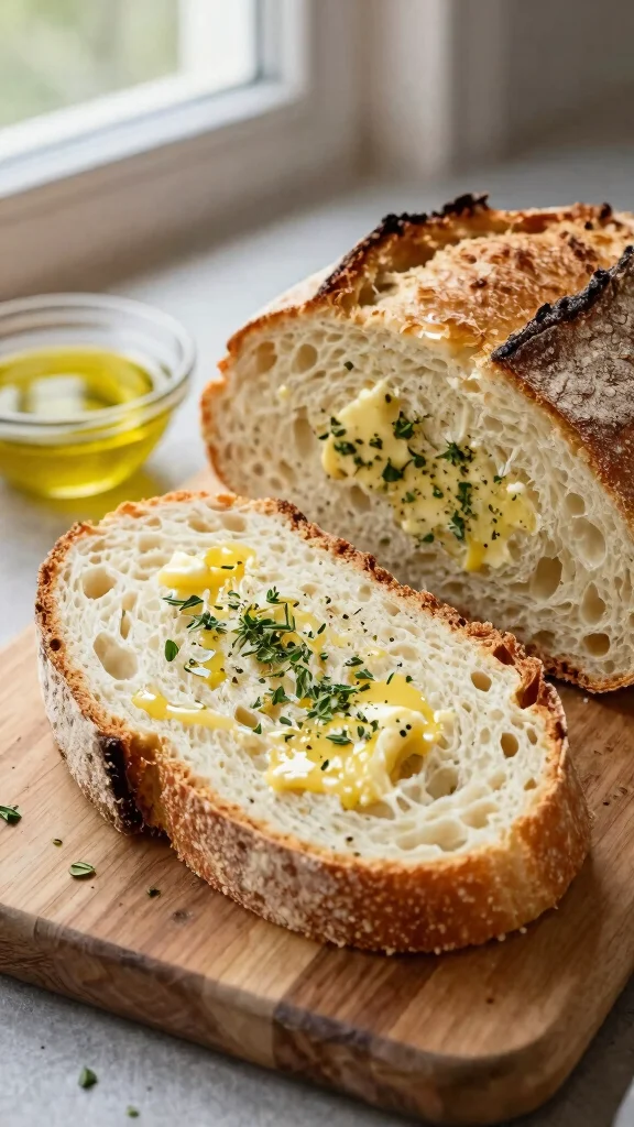 15 Homemade Bread Baking Recipes from Beginner to Pro - 4. Garlic Herb Bread 1