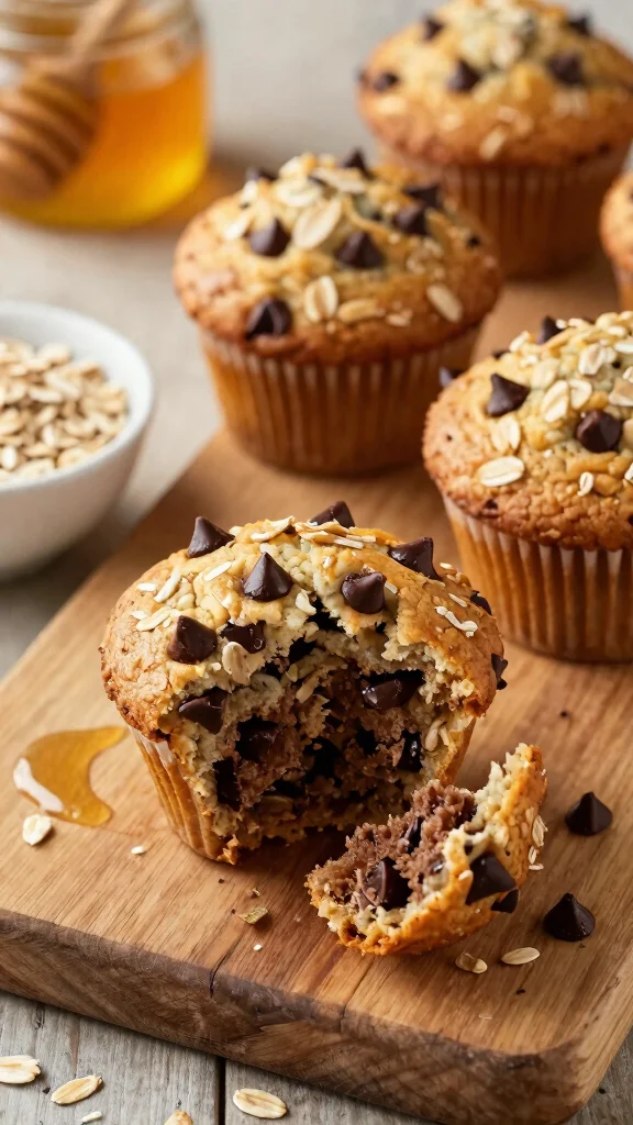 15 Muffin Baking Recipes for Every Flavor You Can Imagine - 11. Chocolate Chip Oat Muffins 1