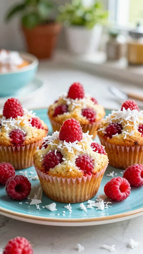 15 Muffin Baking Recipes for Every Flavor You Can Imagine - 4. Raspberry Coconut Muffins 1