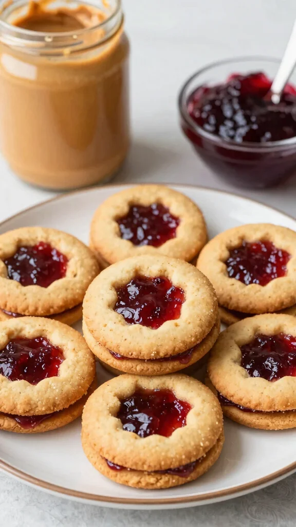 15 Peanut Butter Baking Recipes for the Ultimate PB Lover - 13. Peanut Butter and Jelly Cookies 1