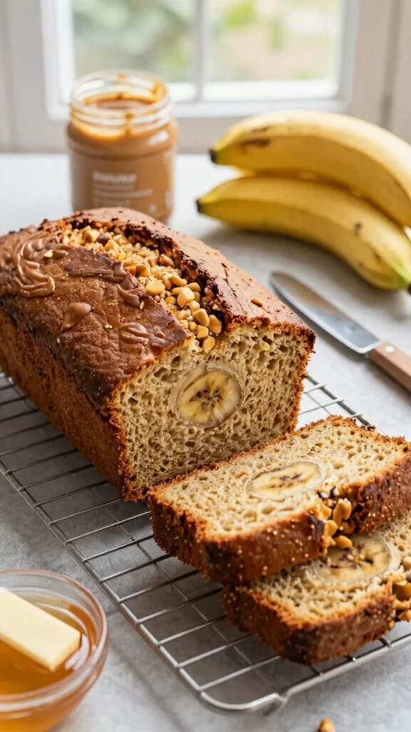 15 Peanut Butter Baking Recipes for the Ultimate PB Lover - 3. Peanut Butter Banana Bread 1