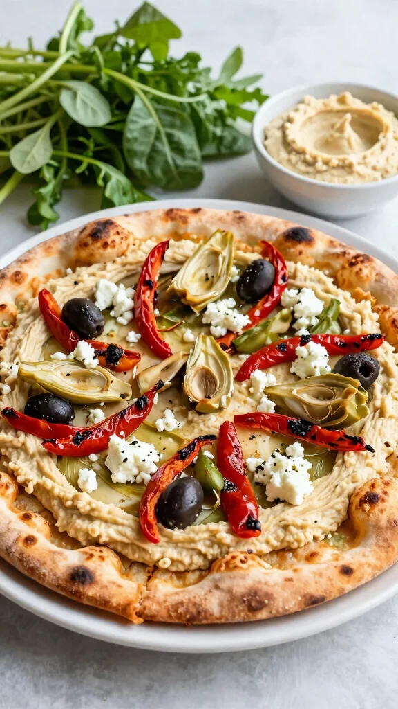 15 Trader Joe’s Pizza Recipes for Quick, Easy Weeknight Dinners - 5. Mediterranean Flatbread Pizza 1