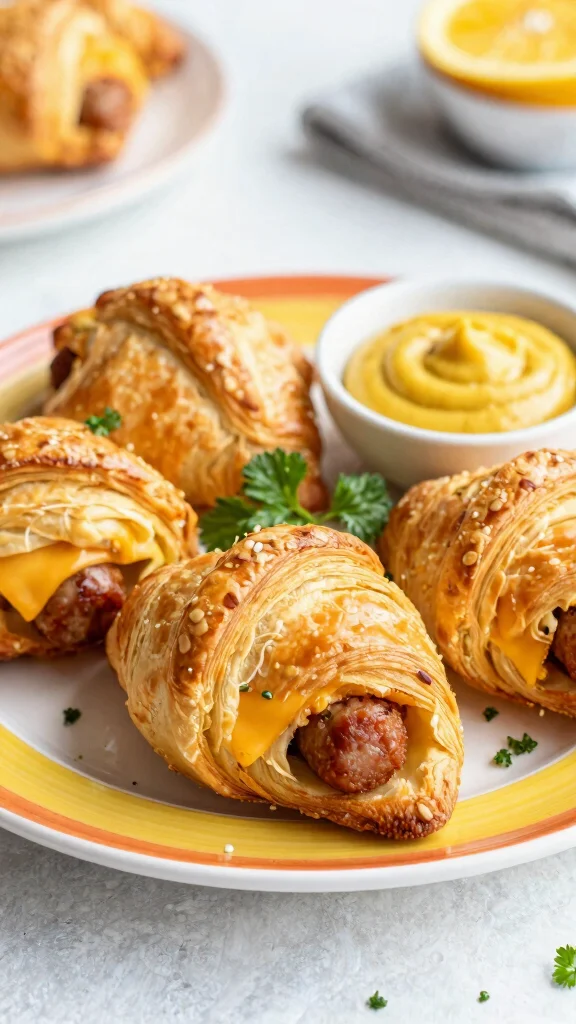 16 Pizza Crescent Roll Recipes for Quick, Cheesy Party Snacks - 14. Sausage and Cheese Crescent Rolls 1