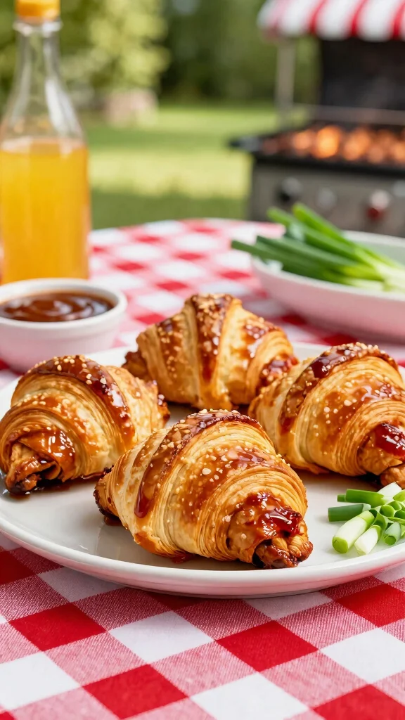 16 Pizza Crescent Roll Recipes for Quick, Cheesy Party Snacks - 3. BBQ Chicken Crescent Rolls 1