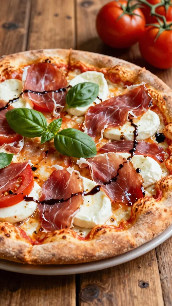 17 Prosciutto Pizza Recipes for a Crispy, Salty, Flavor-Packed Dinner - 12. Prosciutto and Caprese Pizza 1