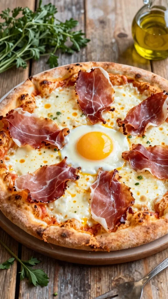 17 Prosciutto Pizza Recipes for a Crispy, Salty, Flavor-Packed Dinner - 16. Breakfast Prosciutto Pizza 1
