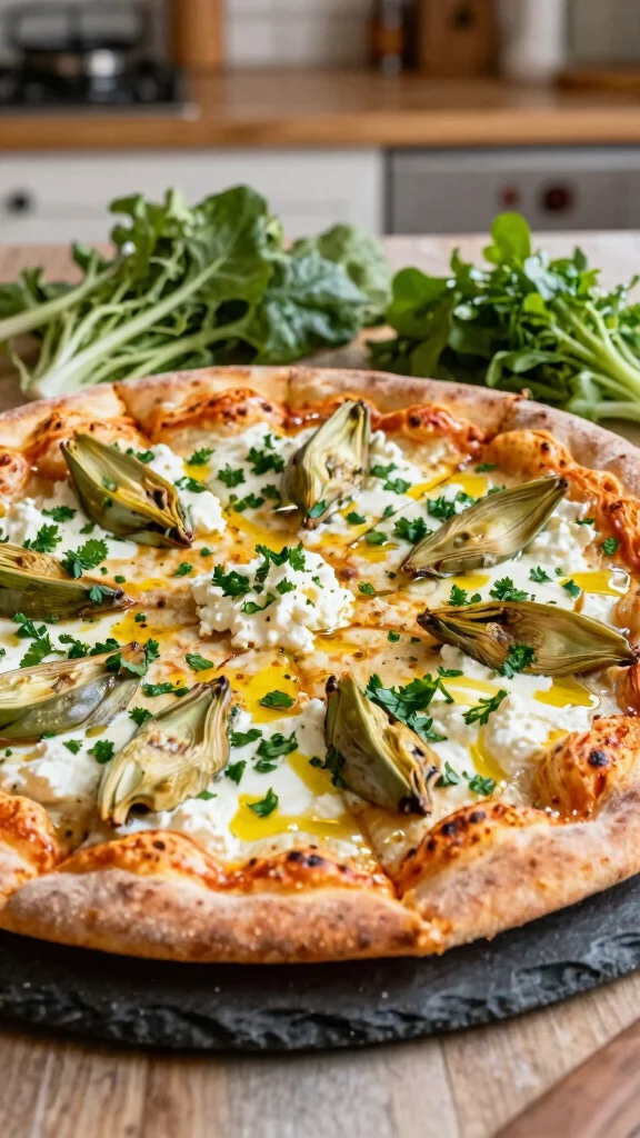 18 Ricotta Pizza Recipes for Creamy, Light, Flavorful Pizza Nights - 10. Ricotta & Artichoke Heart Pizza 1