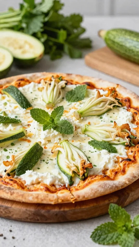 18 Ricotta Pizza Recipes for Creamy, Light, Flavorful Pizza Nights - 13. Ricotta & Zucchini Blossom Pizza 1