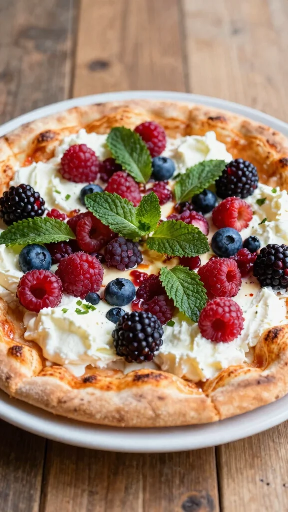 18 Ricotta Pizza Recipes for Creamy, Light, Flavorful Pizza Nights - 16. Sweet Ricotta & Berry Dessert Pizza 1