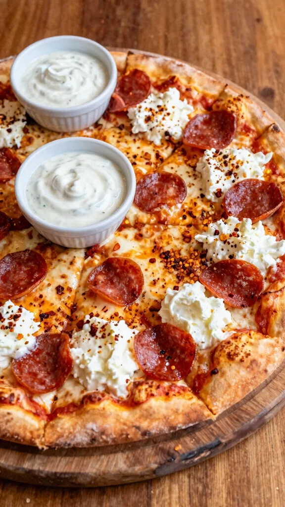 18 Ricotta Pizza Recipes for Creamy, Light, Flavorful Pizza Nights - 9. Spicy Ricotta & Pepperoni Pizza 1