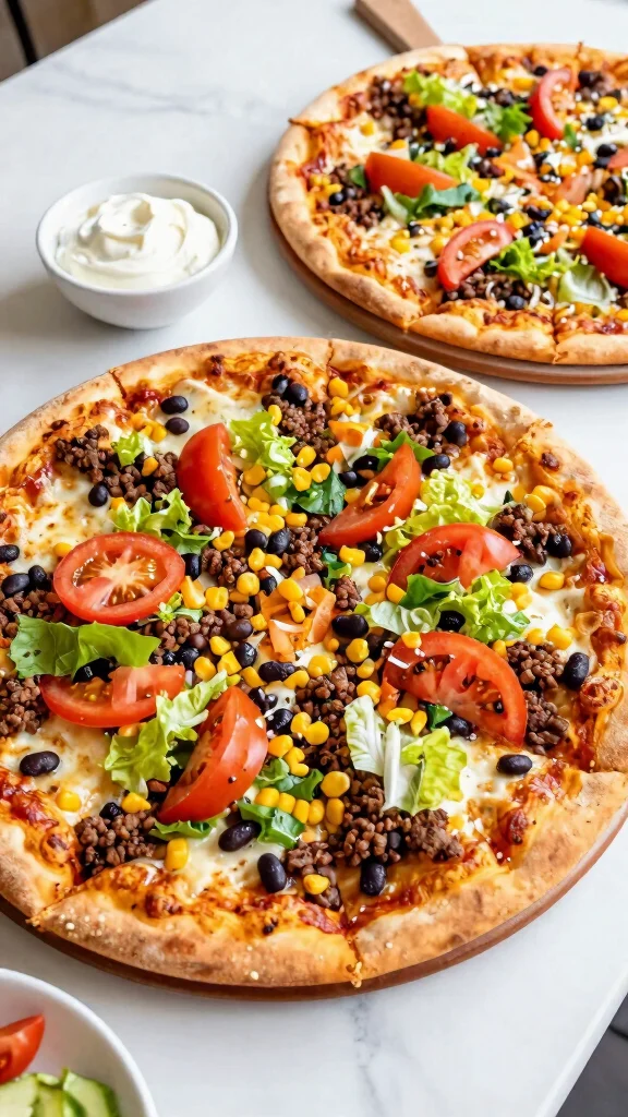Boboli Pizza Recipes Done Right: 15 Easy Ideas for Busy Nights - 8. Taco Fiesta Pizza 1