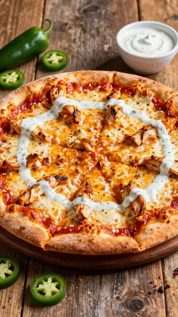 California Pizza Kitchen Recipes in the Home Kitchen: 13 Easy Ideas - 10. Buffalo Chicken Pizza 1