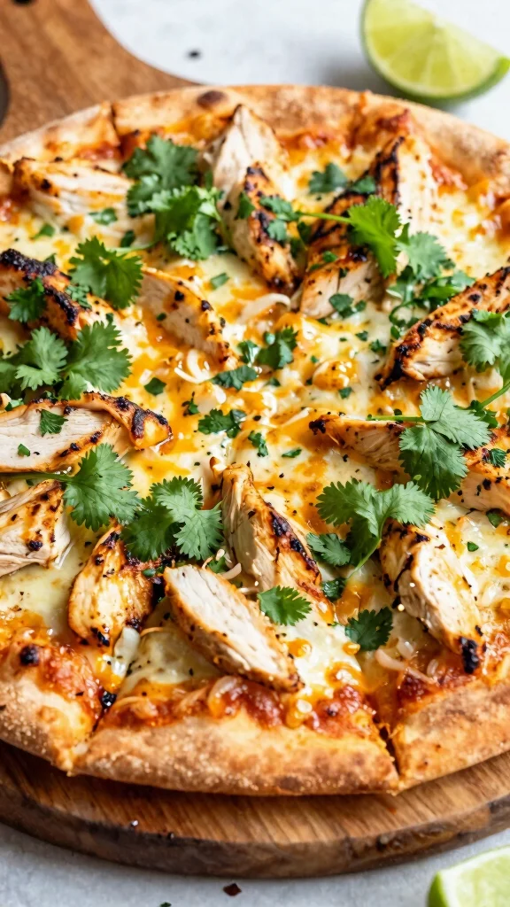 California Pizza Kitchen Recipes in the Home Kitchen: 13 Easy Ideas - 13. Cilantro Lime Chicken Pizza 1