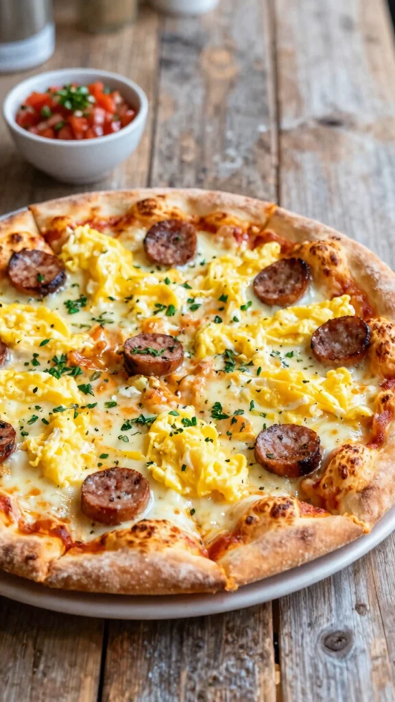 Canned Pizza Dough Recipe Ideas: 11 Easy Ways to Make Dinner Faster - 5. Breakfast Pizza 1