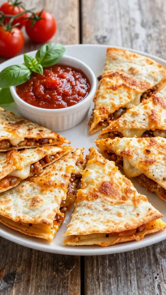 Canned Pizza Dough Recipe Ideas: 11 Easy Ways to Make Dinner Faster - 7. Pizza Quesadillas 1