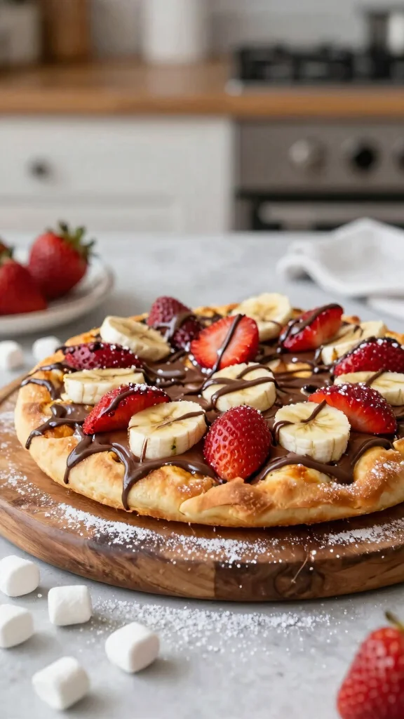 Canned Pizza Dough Recipe Ideas: 11 Easy Ways to Make Dinner Faster - 9. Sweet Dessert Pizza 1