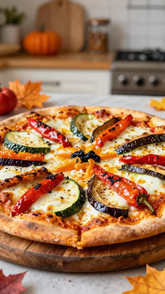 Fall Pizza Recipes, Big Cozy Flavor: 19 Ideas for Chilly Nights - 10. Roasted Vegetable Pizza 1
