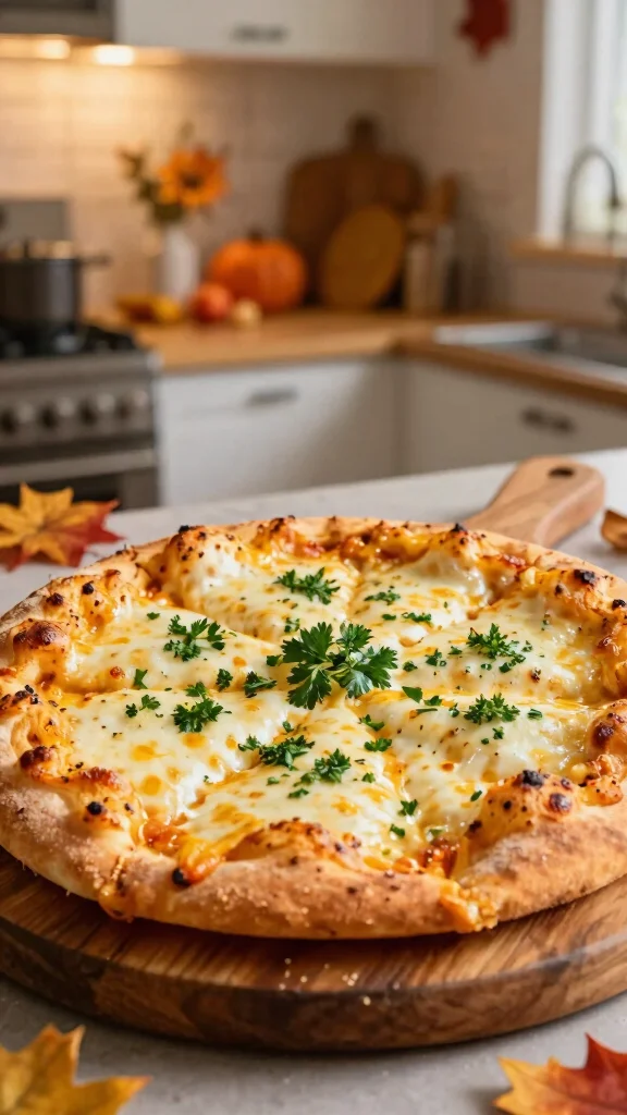 Fall Pizza Recipes, Big Cozy Flavor: 19 Ideas for Chilly Nights - 17. Cheesy Garlic Bread Pizza 1
