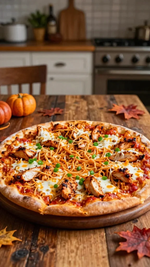 Fall Pizza Recipes, Big Cozy Flavor: 19 Ideas for Chilly Nights - 18. Buffalo Chicken Pizza 1
