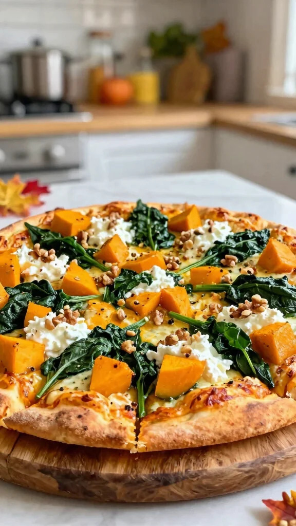 Fall Pizza Recipes, Big Cozy Flavor: 19 Ideas for Chilly Nights - 4. Butternut Squash and Spinach Pizza 1