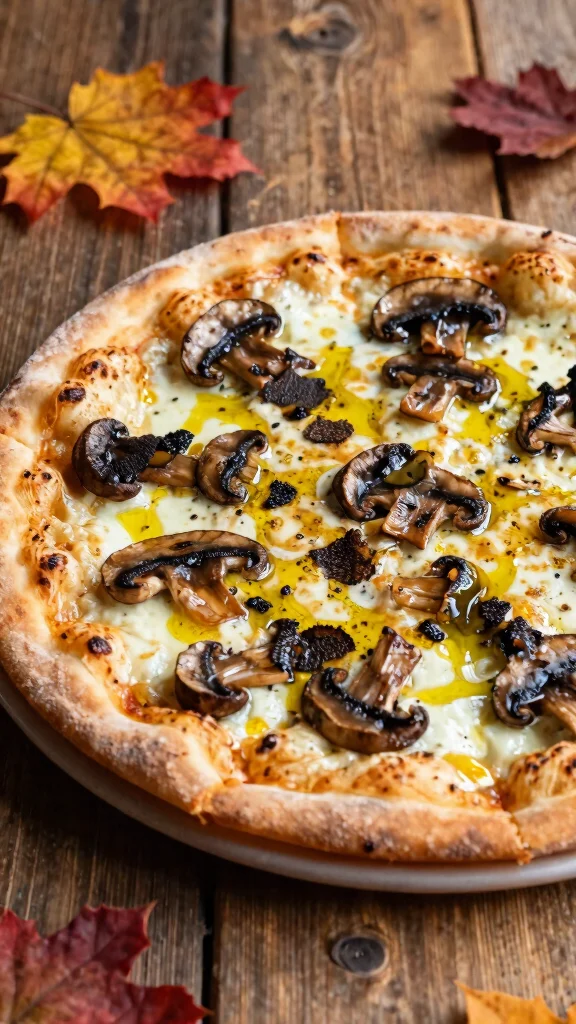 Fall Pizza Recipes, Big Cozy Flavor: 19 Ideas for Chilly Nights - 9. Mushroom and Truffle Oil Pizza 1