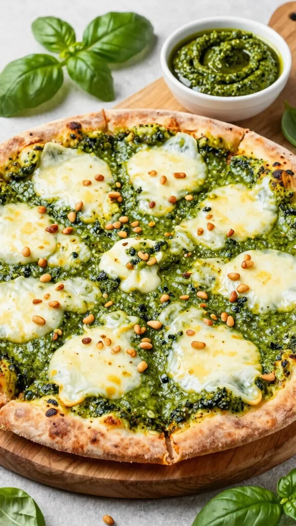 Hamburger Pizza Recipes: 15 Easy Ideas for a Fun Family Dinner - 14. Pesto Hamburger Pizza 1