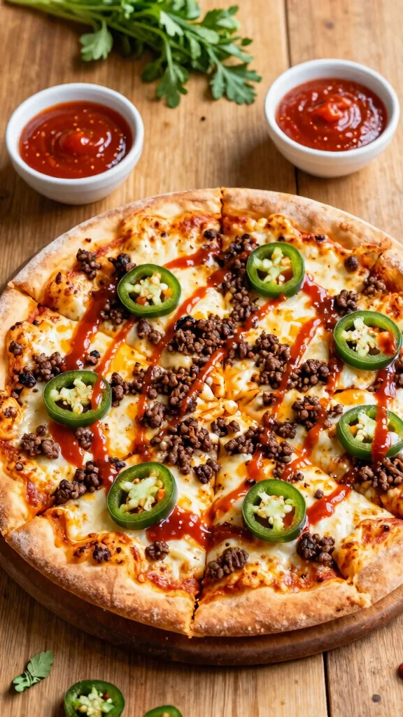 Hamburger Pizza Recipes: 15 Easy Ideas for a Fun Family Dinner - 15. Sweet and Spicy Hamburger Pizza 1