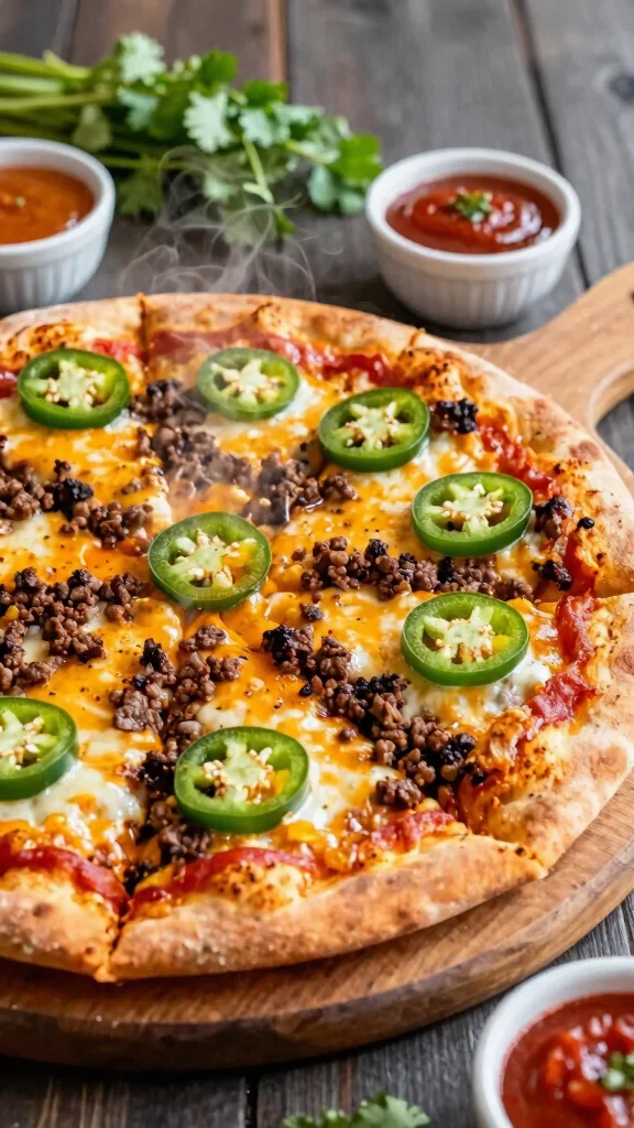 Hamburger Pizza Recipes: 15 Easy Ideas for a Fun Family Dinner - 4. Spicy Jalapeño Hamburger Pizza 1
