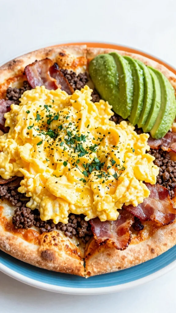 Hamburger Pizza Recipes: 15 Easy Ideas for a Fun Family Dinner - 7. Breakfast Hamburger Pizza 1