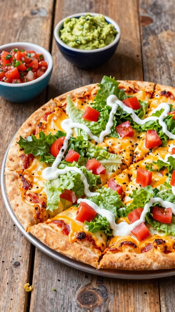Hamburger Pizza Recipes: 15 Easy Ideas for a Fun Family Dinner - 9. Taco Hamburger Pizza 1