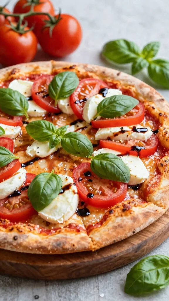 Low Calorie Pizza Recipes Done Right: 17 Ideas That Still Taste Amazing - 10. Caprese Pizza Delight 1