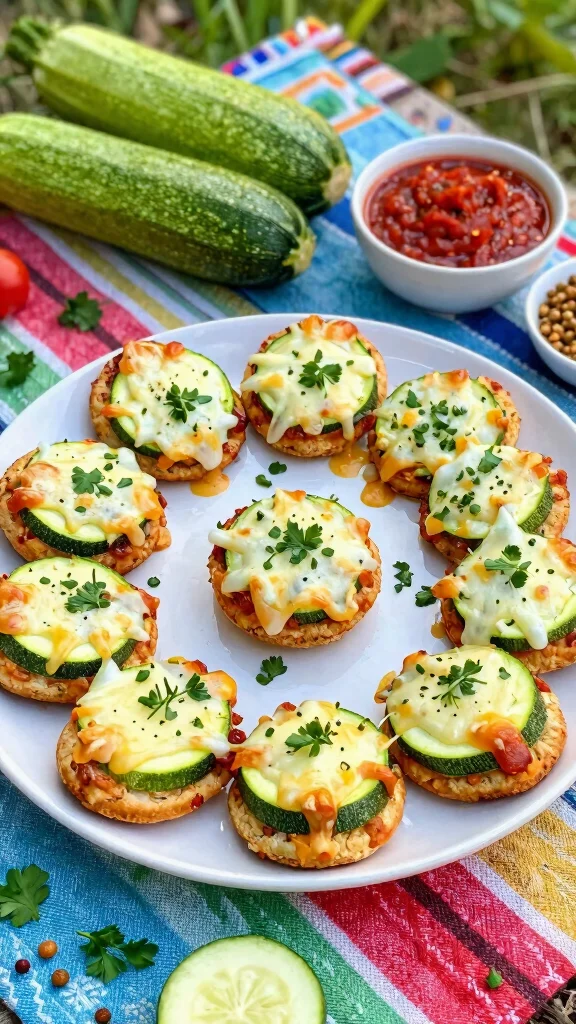 Low Calorie Pizza Recipes Done Right: 17 Ideas That Still Taste Amazing - 3. Zucchini Pizza Bites 1