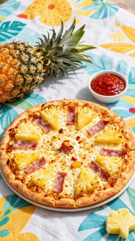 Low Calorie Pizza Recipes Done Right: 17 Ideas That Still Taste Amazing - 7. Hawaiian Cauliflower Pizza 1