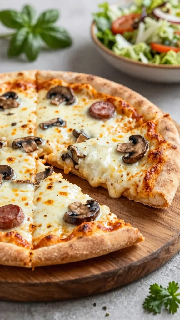 Sausage Pizza Recipes Everyone Will Want to Make Again - 7. Sausage and Mushroom White Pizza 1
