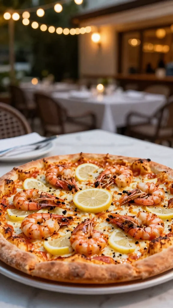 Summer Pizza Recipes, Big Fresh Flavor: 20 Ideas for Sunny Days - 12. Grilled Shrimp Scampi Pizza 1