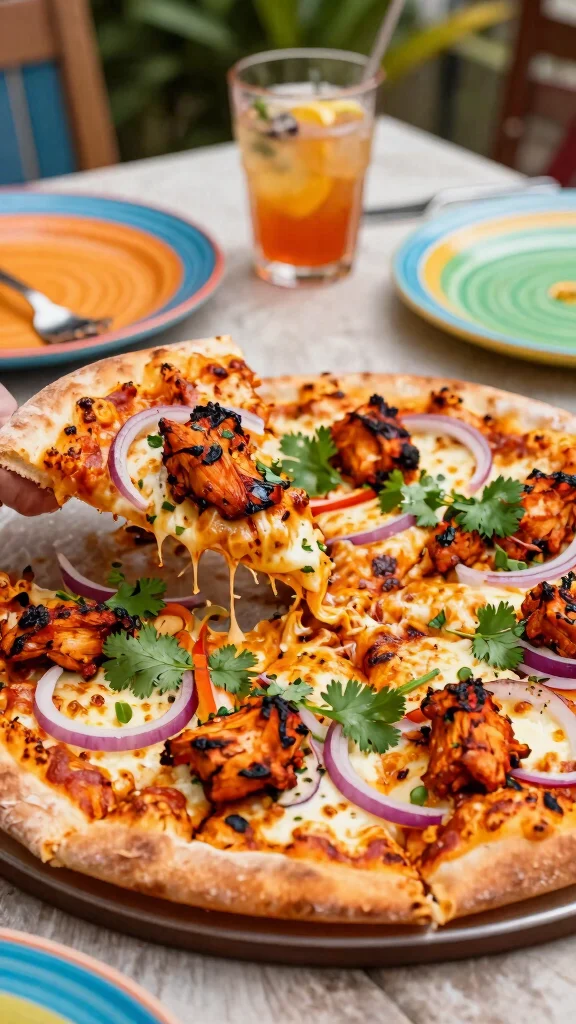 Summer Pizza Recipes, Big Fresh Flavor: 20 Ideas for Sunny Days - 15. Grilled Tandoori Chicken Pizza 1