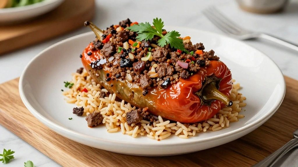 Classic Stuffed Peppers with Ground Beef and Rice - Us Home Cook