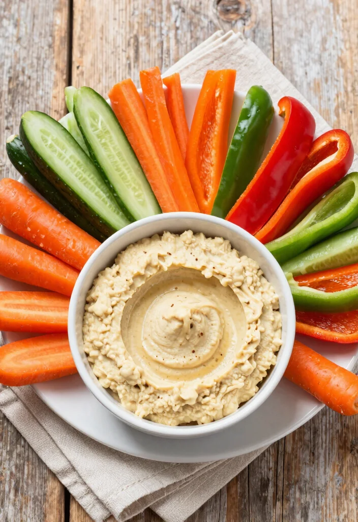 10 Best Healthy Snacks on the Go: Easy, Portable, and Low Calorie - 3. Veggie Sticks with Hummus 1
